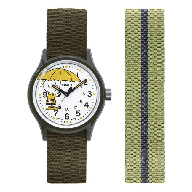 Colaboración Timex x Peanuts - Reloj MK1 Verde oliva