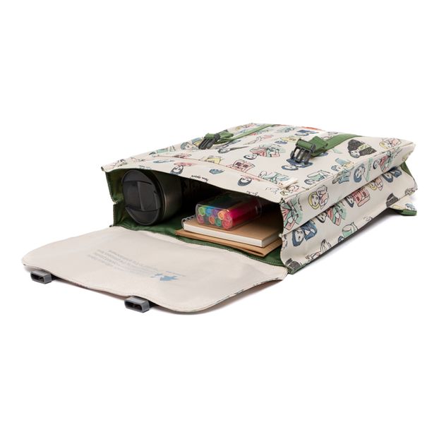 Handy Writers Backpack White Lefrik Fashion Teen, Adult Smallable