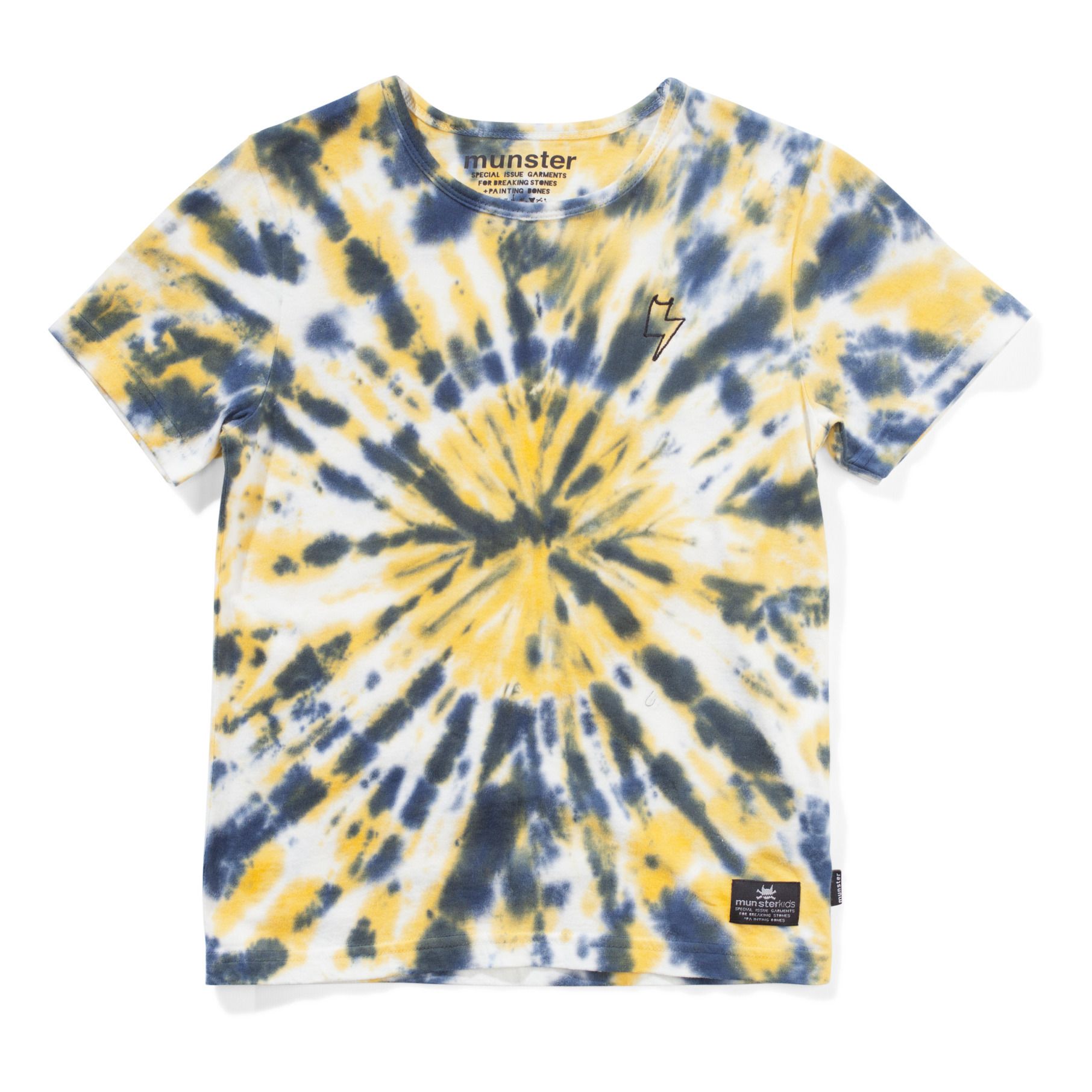 Munsterkids - T-Shirt Tie and Dye Kerchow - Fille - Jaune