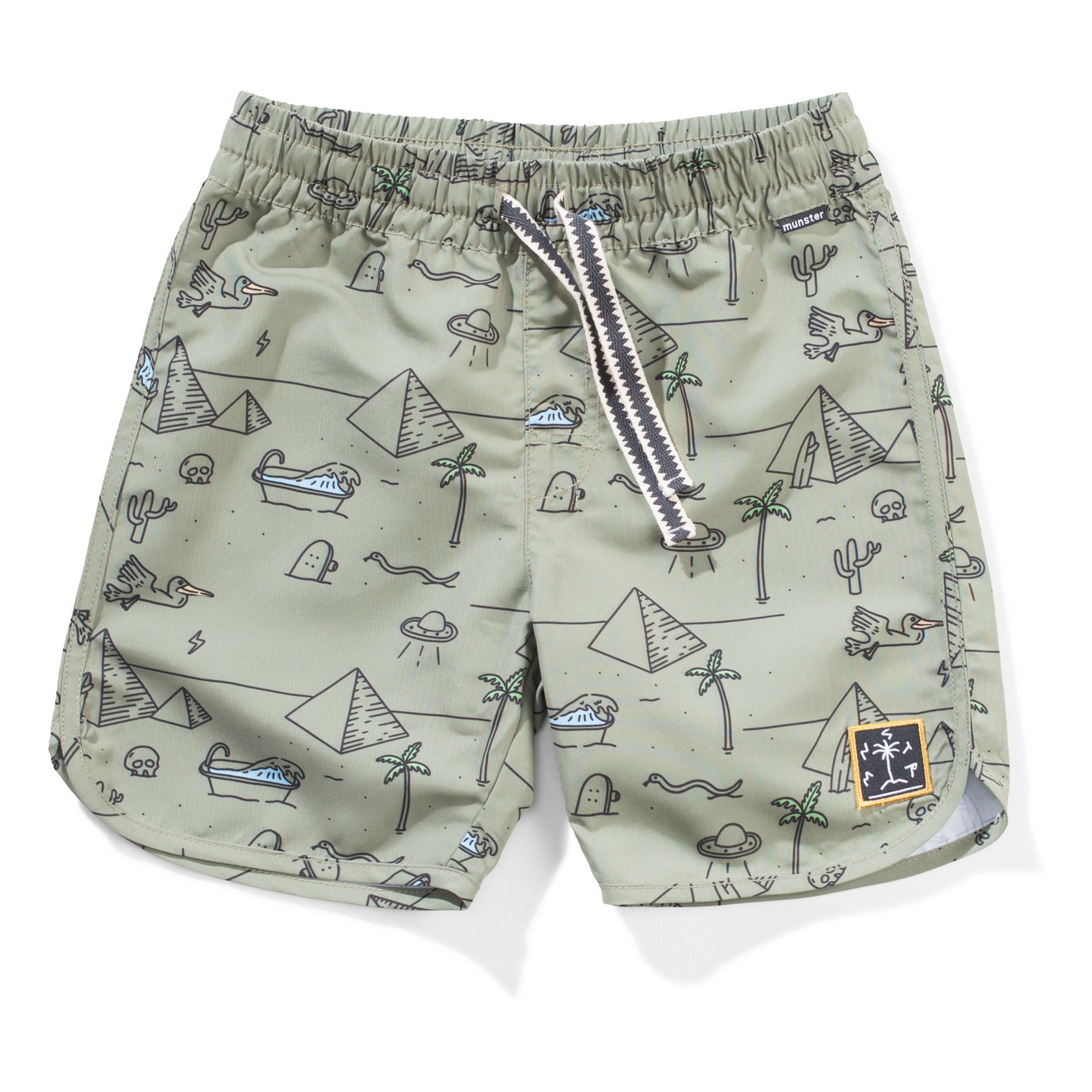 olive green swim trunks