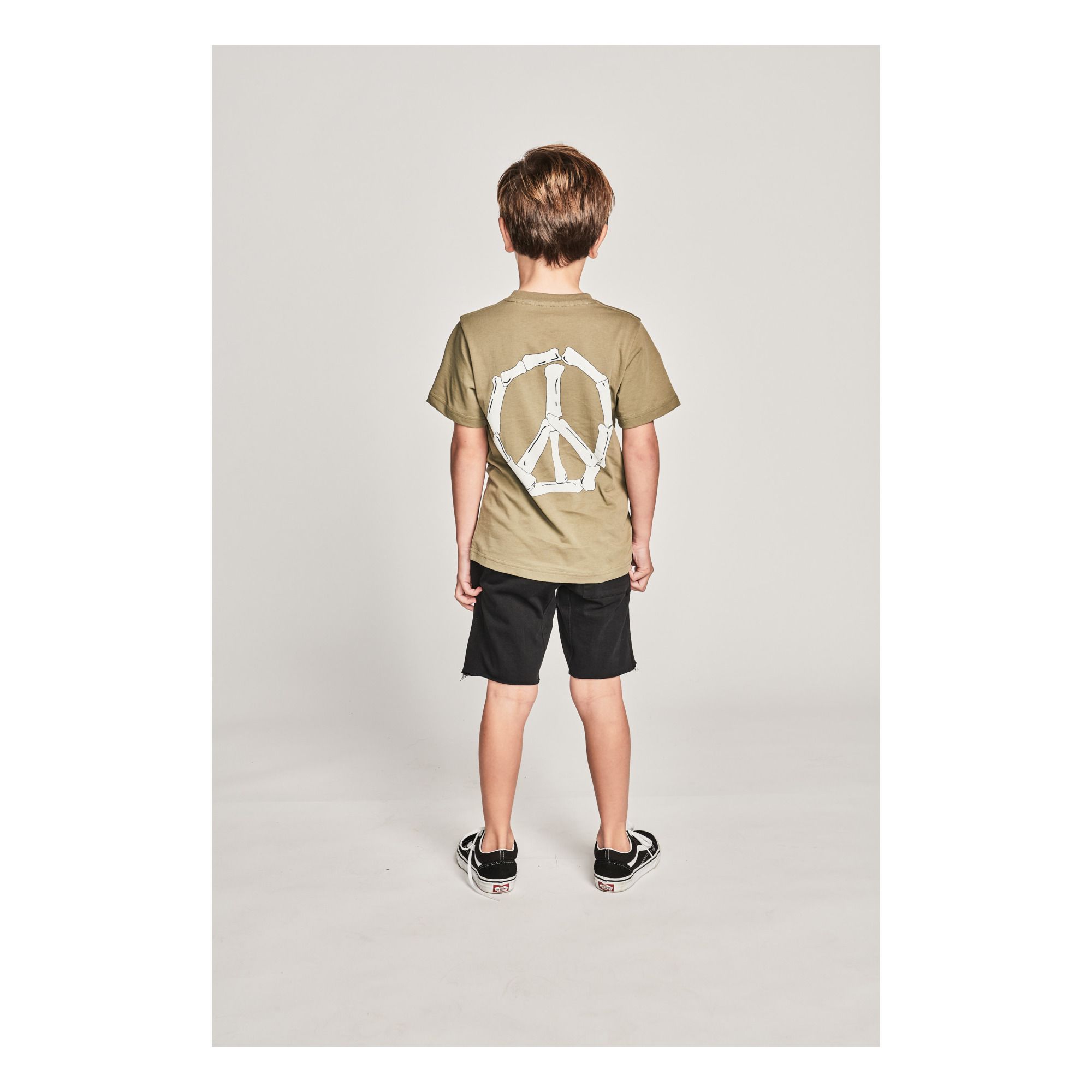T-Shirt Peaceout Vert olive- Image produit n°2