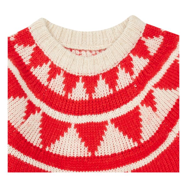 Cardigan Fille Invisible World Juneau Alaska - Taille 4, En Laine, Motif Fair Isle, Occasion Très Bon état