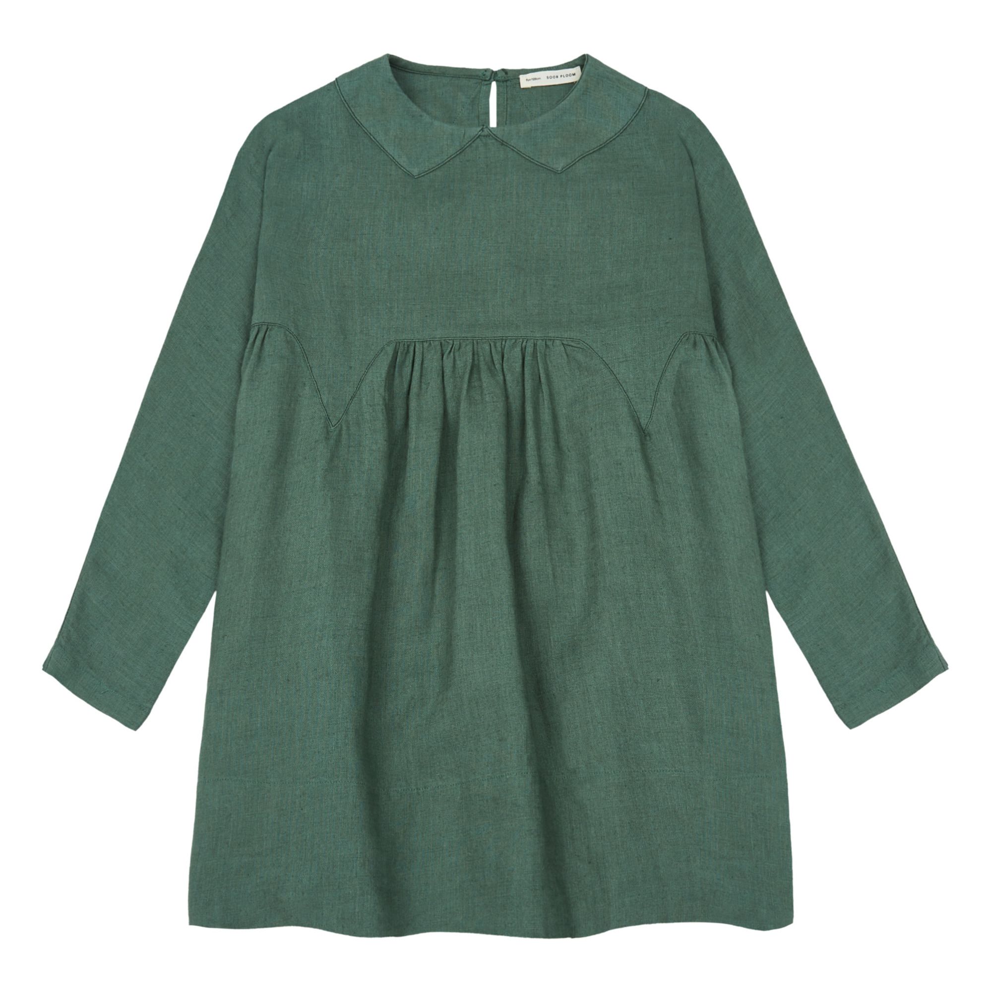 Millie Linen Dress | Dark green