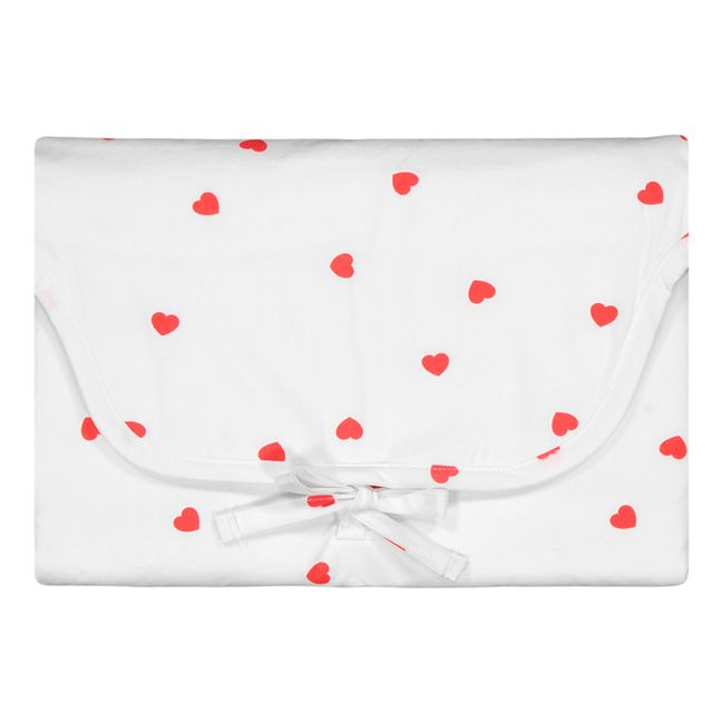 Charly Heart Travel Changing Mat Red