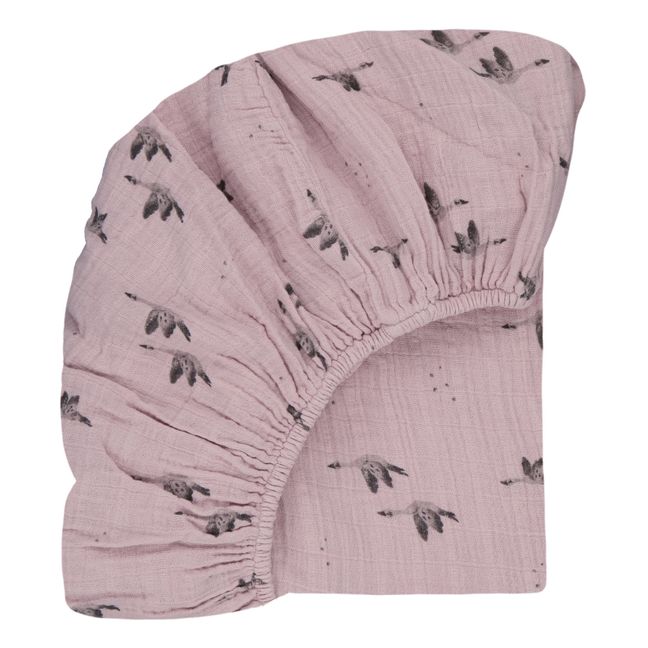 Spannbettlaken Olivia Gans  | Lila