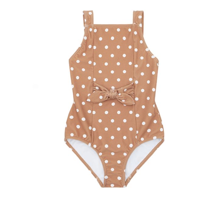 Maillot de Bain à Pois | Beige