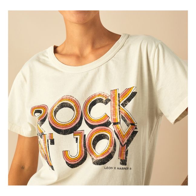 T-shirt, modello: Toro Joy, in cotone bio Ecru