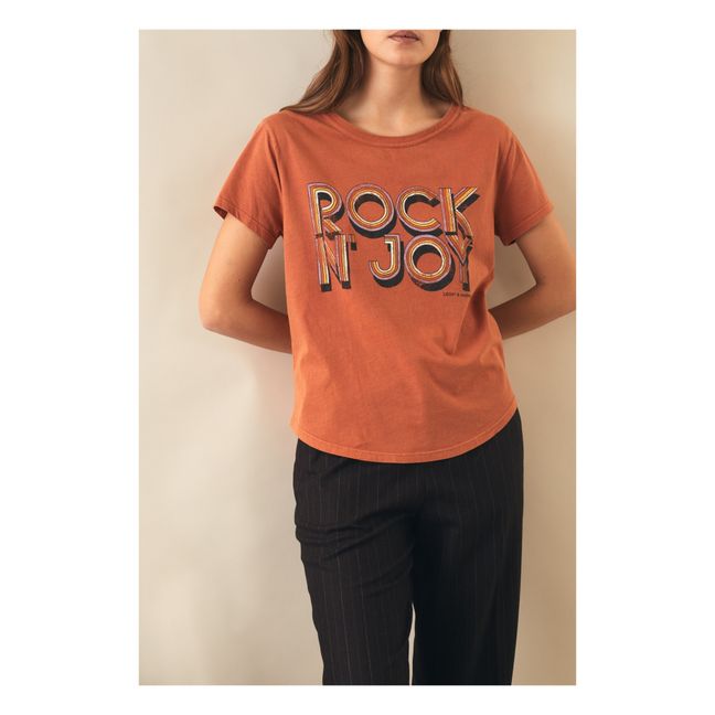 Camiseta de algodón orgánico Toro Joy Naranja