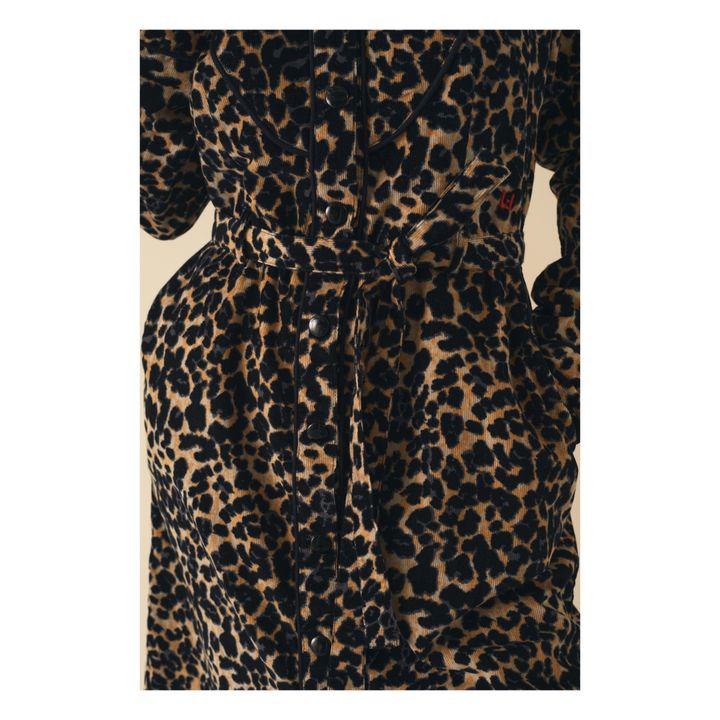 Vestito, modello: Regy, in velluto a costine Leopardo- Immagine del prodotto n°2