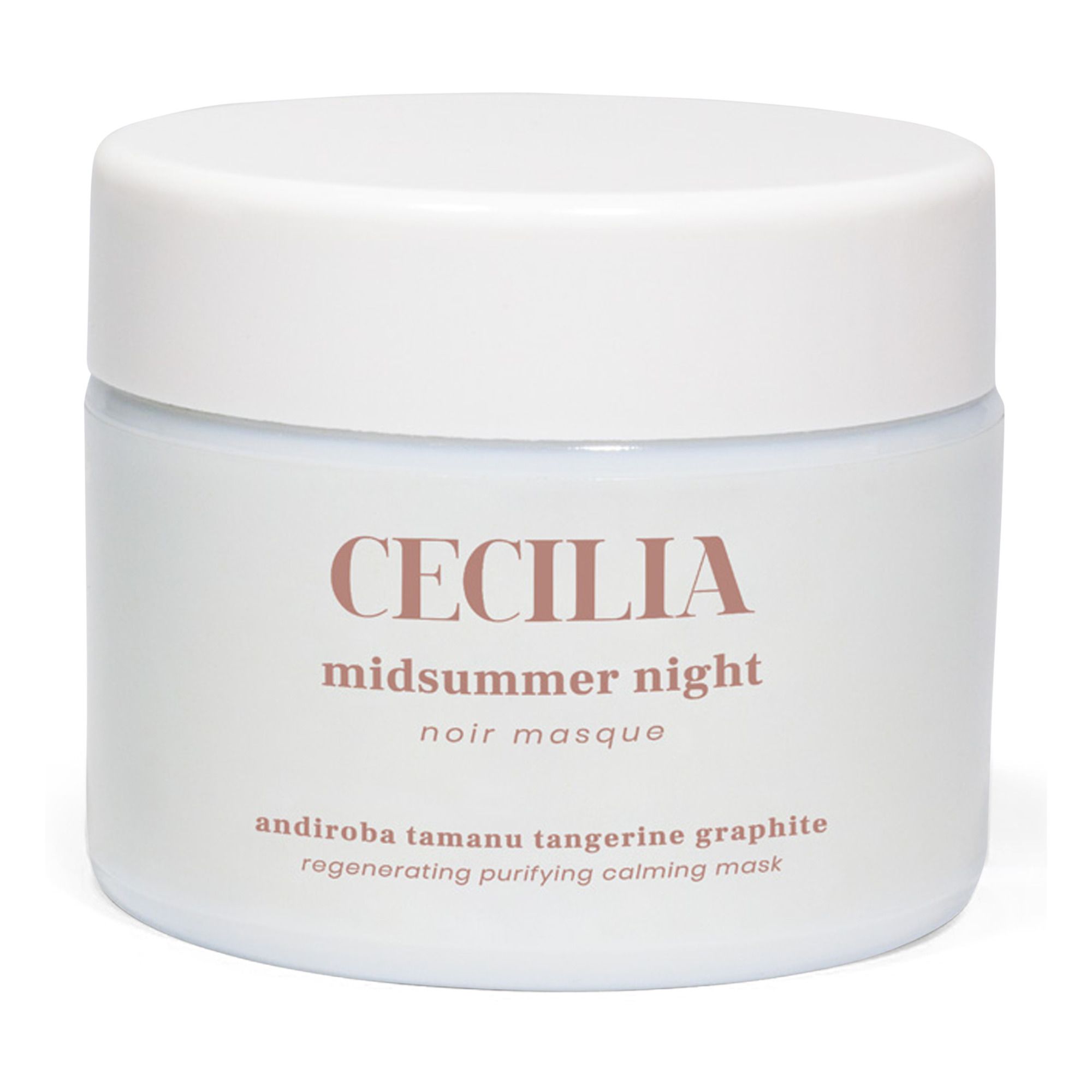 Cecilia - Masque purifiant Midnight summer noir - 50ml - Blanc