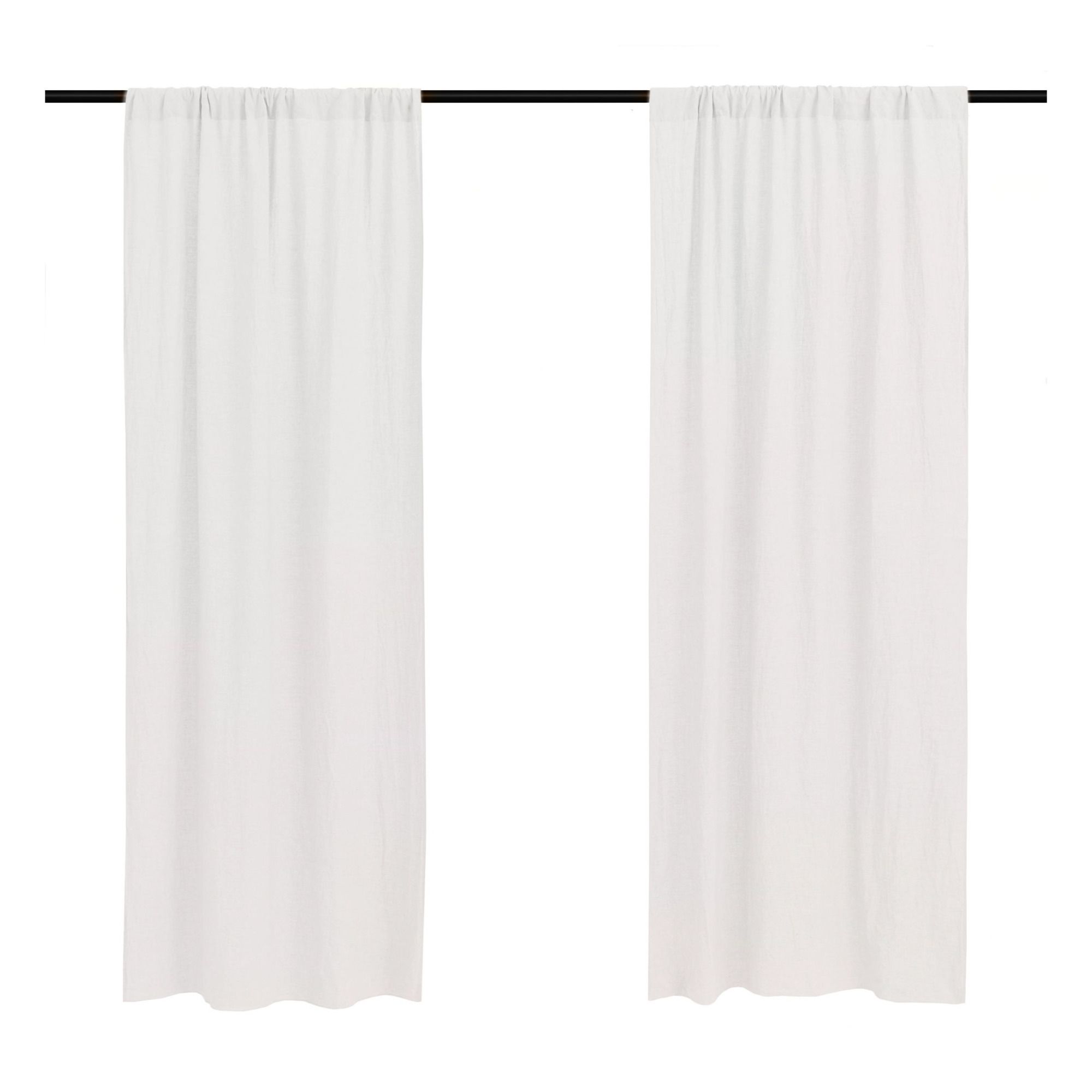 Washed Linen Curtain - 140 x 280 cm Off white- Product image n°1