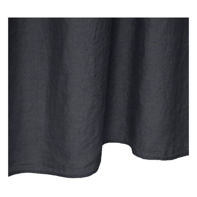 Washed Linen Curtain - 140 x 280 cm Black