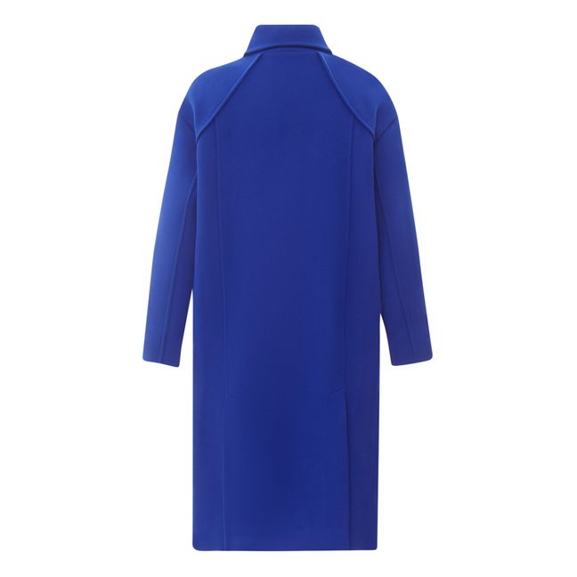 Charlie Wool and Cashmere Coat Azul