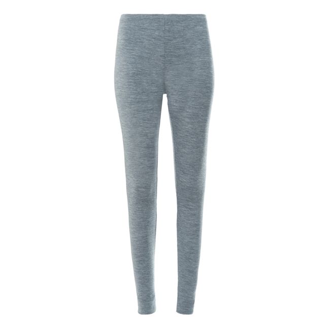 Leggings de lana merina Riba 2-1 | Gris Antracita