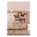 Doudou Ourson barboteuse rayée Terracotta- Miniature produit n°1