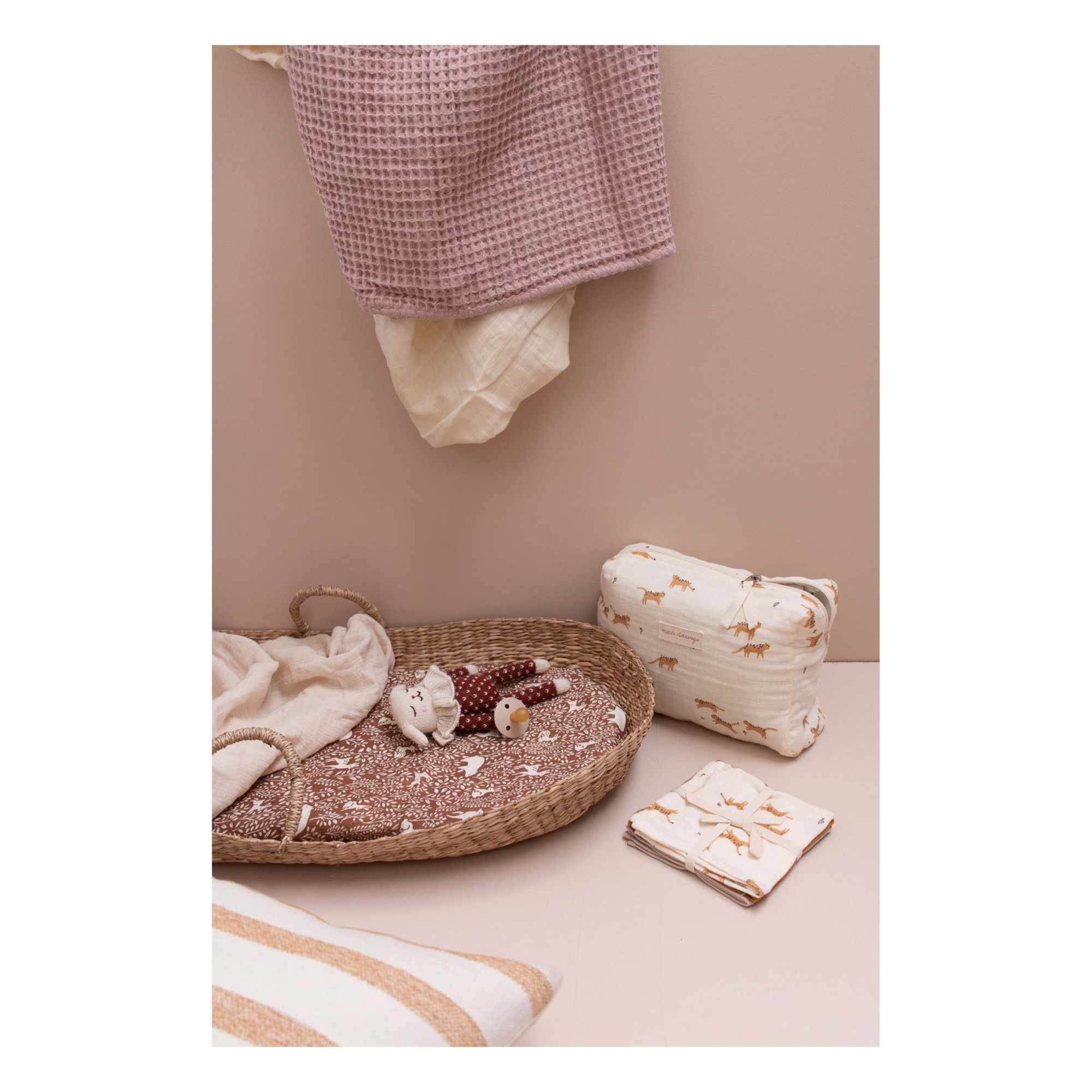 Soft Toy Lamb in Spotted Pyjamas Terracotta- Product image n°3