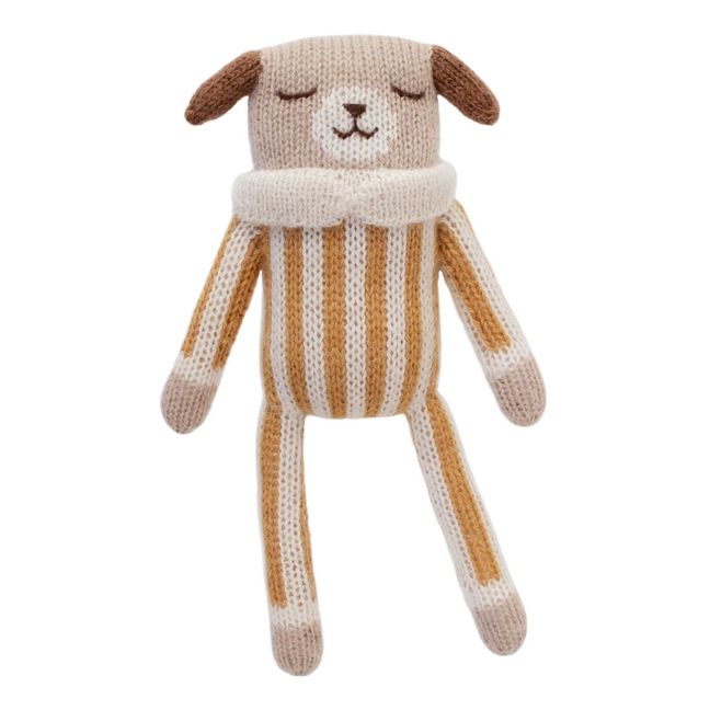 Peluche Chiot, con indosso pagliaccetto a righe | Ocra