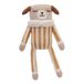 Soft Toy Puppy in Striped Pyjamas Ochre- Miniature produit n°0