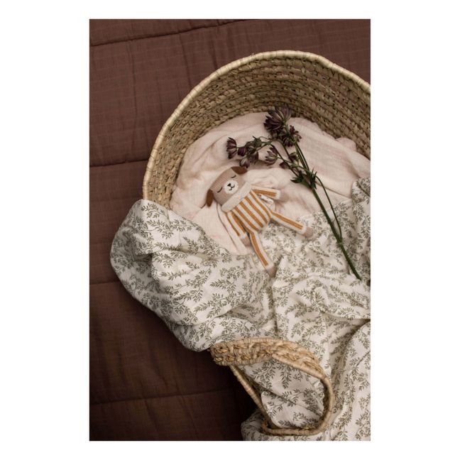 Doudou Chiot barboteuse rayée | Ocre