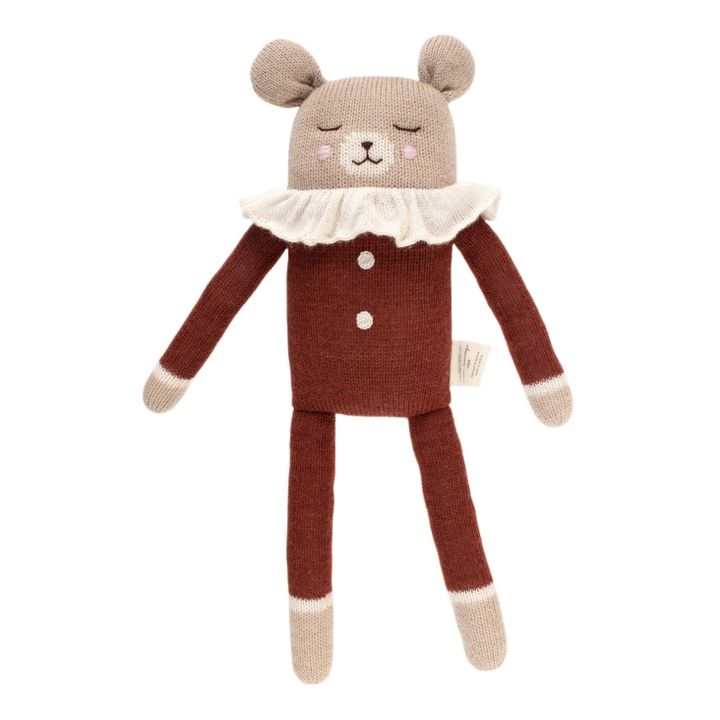Large Teddy Bear in Pyjamas | Terracotta- Product image n°0