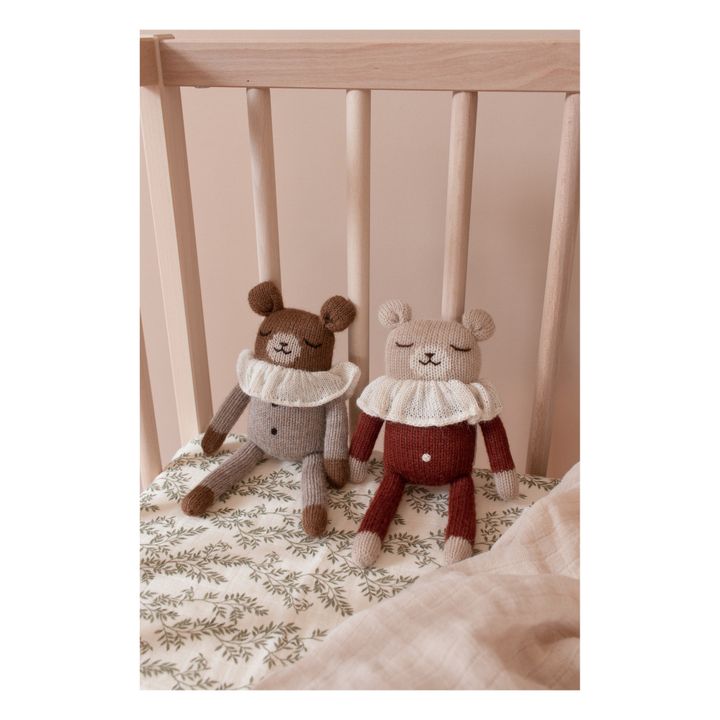 Doudou grand ourson pyjama | Terracotta- Image produit n°2