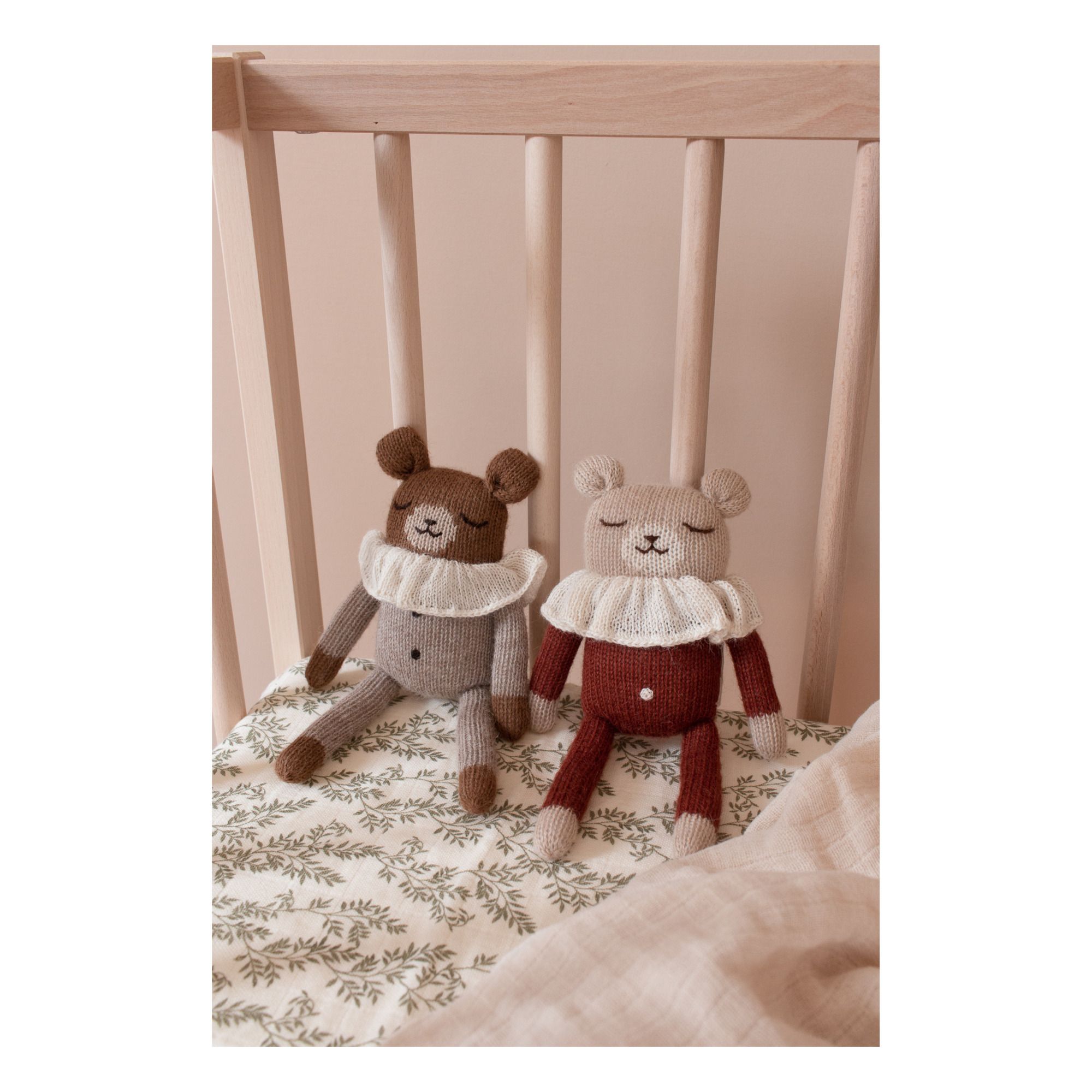 Large Teddy Bear in Pyjamas Terracotta- Product image n°2