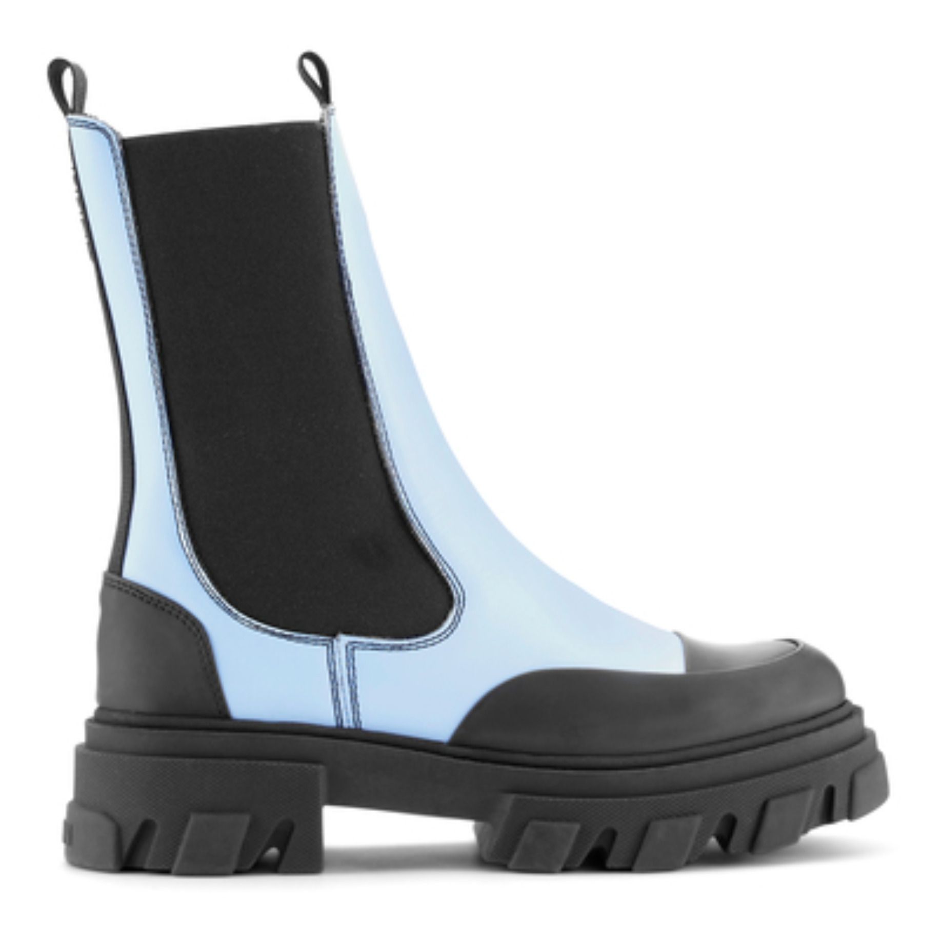 Leather Chelsea Boots Light blue