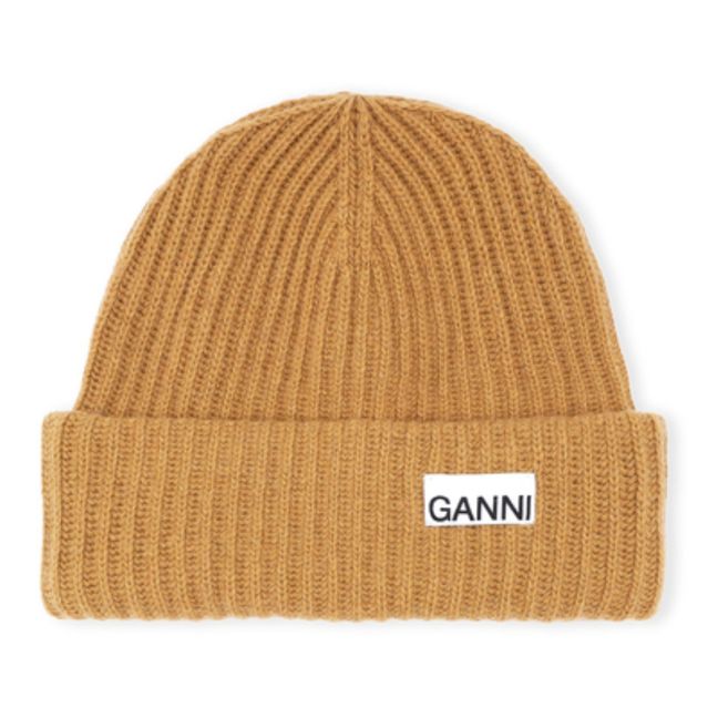 Recycled Wool Beanie Camel