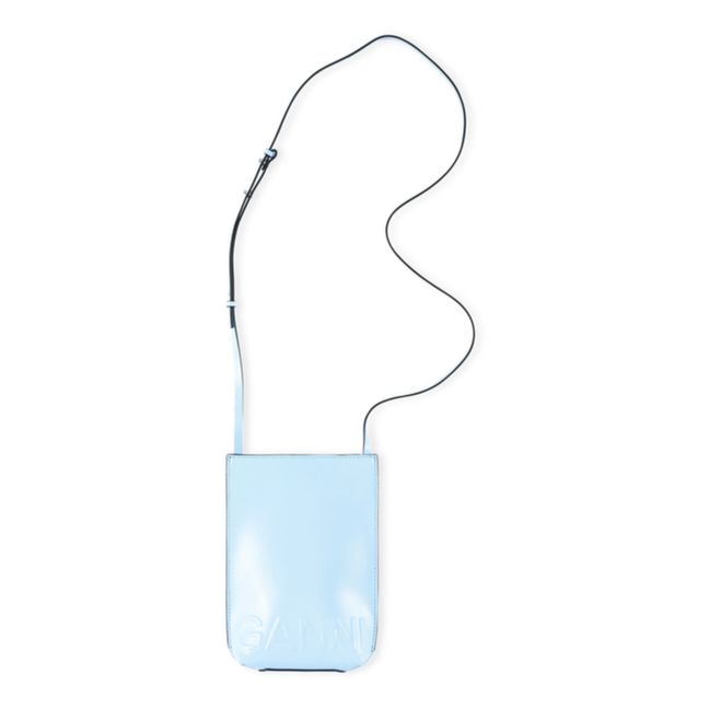 Mini Recycled Polyester Shoulder Bag Light blue