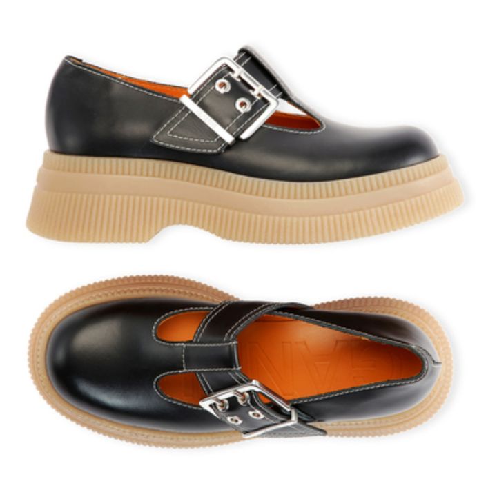 Schuhe aus Leder Schwarz- Produktbild Nr. 1
