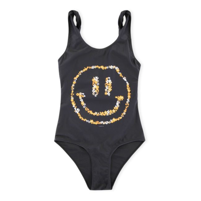 Smiley Recycled Polyester Swimsuit Black