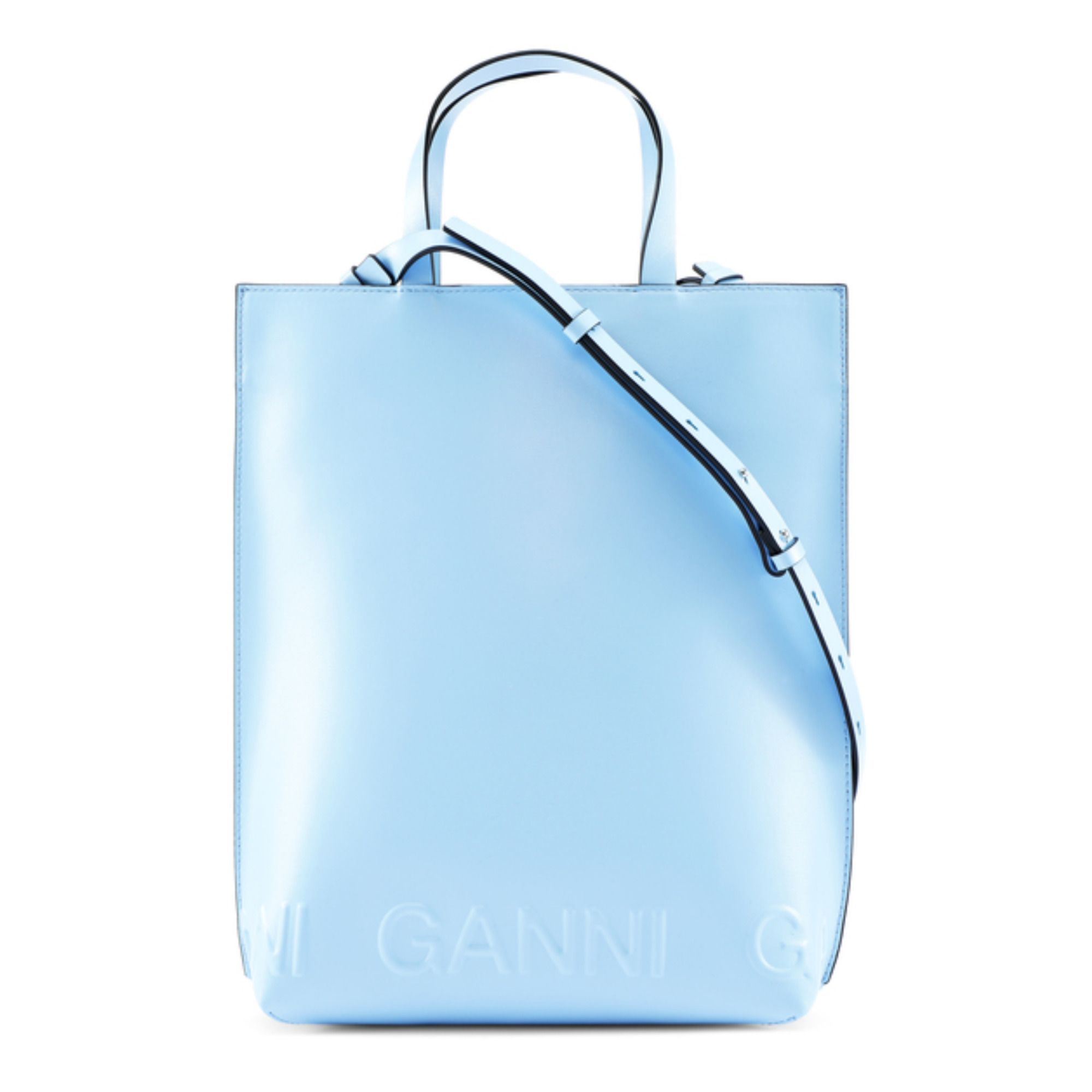 Recycled Leather Bag Light blue- Product image n°0