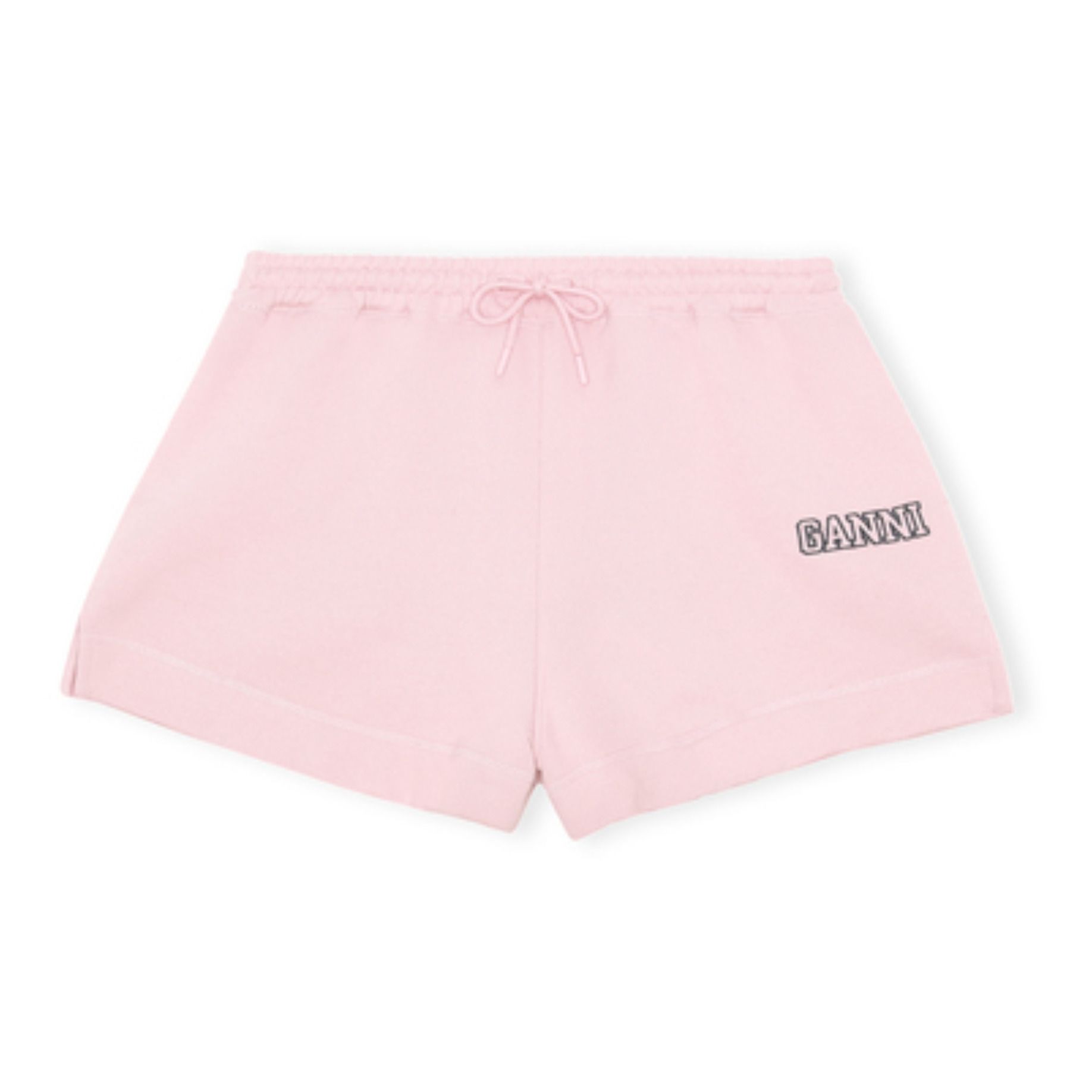 Ganni - Short Isoli Software Coton Bio - Femme - Rose