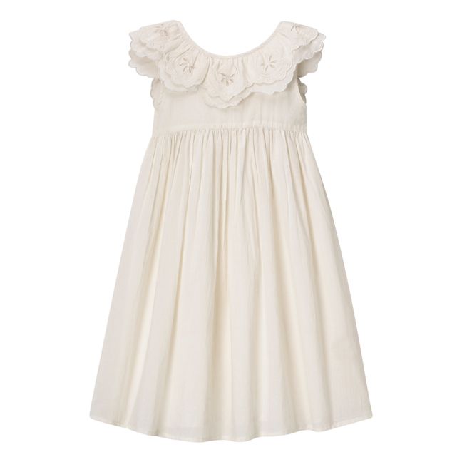 Wren Nightgown Blanc/Écru