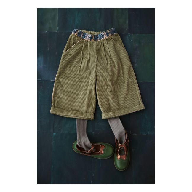 Corduroy Trousers Verde