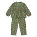 Organic Cotton Floral Pyjamas Green- Miniature produit n°0