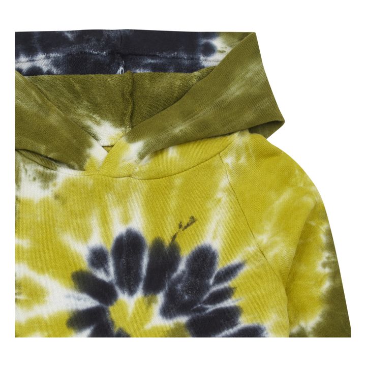 Sudadera con capucha Tie&Dye Verde amarillo- Imagen del producto n°1