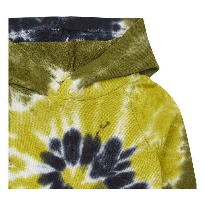 Black and yellow discount tie dye hoodie