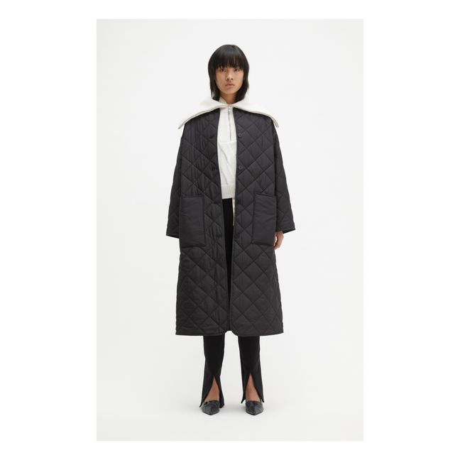 Sandler Recycled Polyester Quilted Parka  | Black