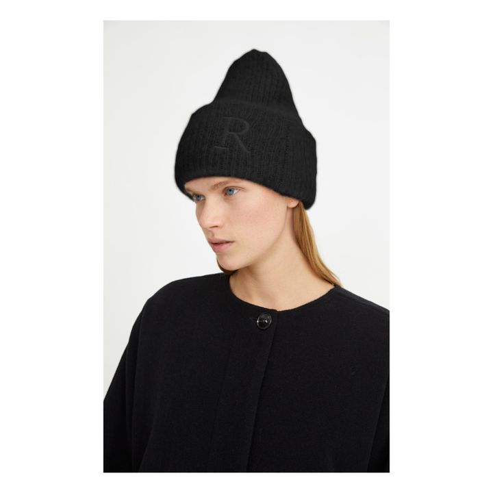Cappello Sendina alpaca e lana Nero- Immagine del prodotto n°2