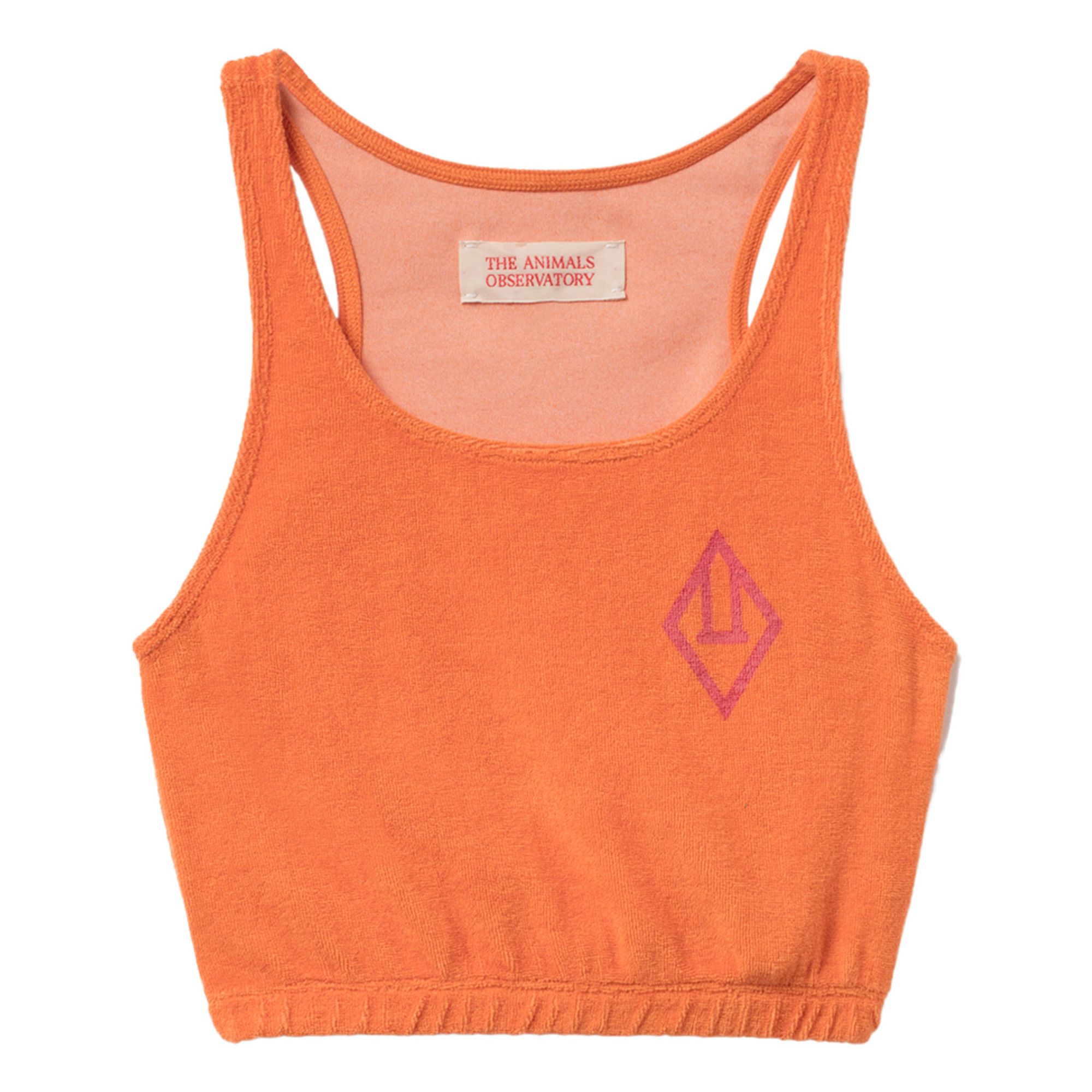 Duck Terry Cloth Tank Top Orange- Product image n°0