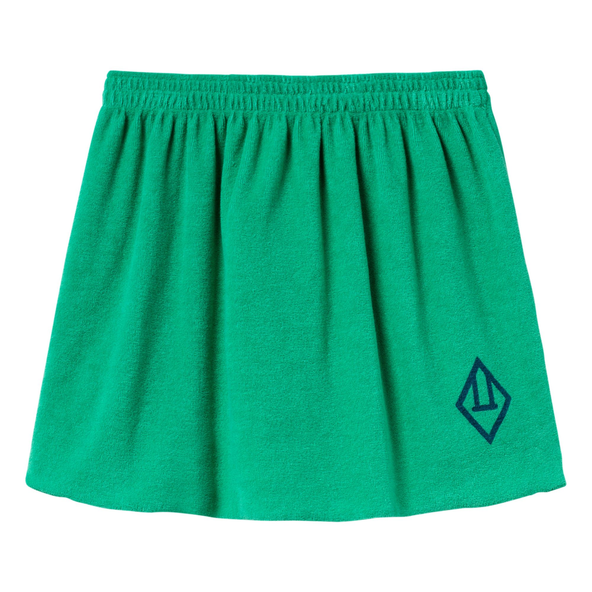 Wombat Plain Terry Cloth Skirt Green- Product image n°0