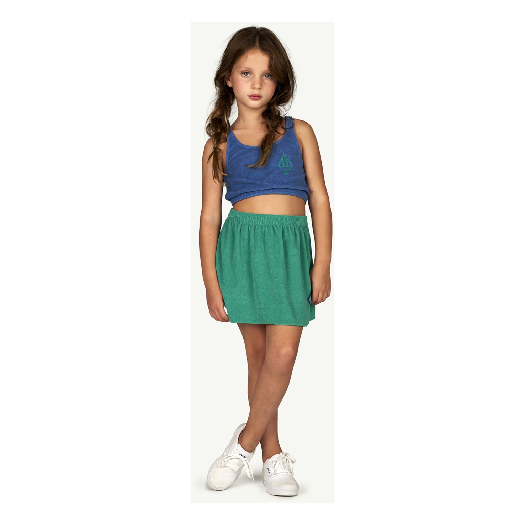 Wombat Plain Terry Cloth Skirt Green- Product image n°1