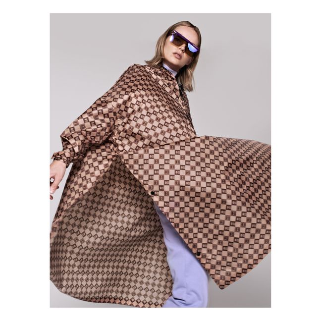 Capa impermeable Damier | Marrón