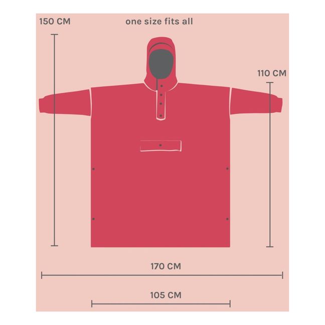 Cape Imperméable Damier | Marron