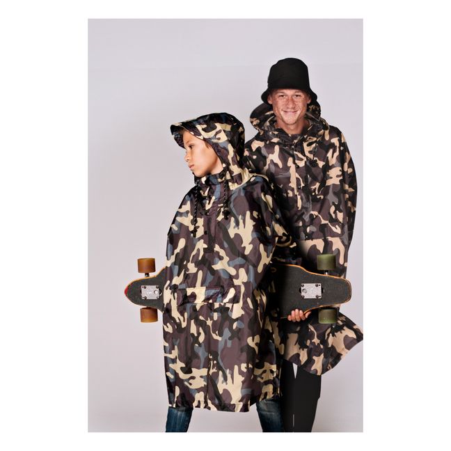 Cape Imperméable Jungle Camo - Collection Enfant | Marron