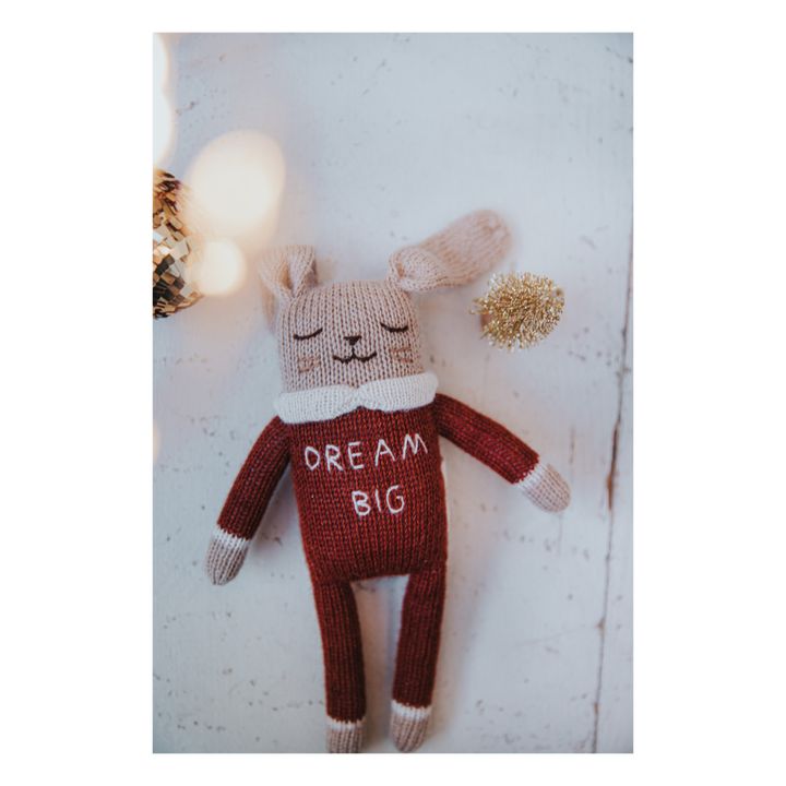 Dream Big Rabbit Toy - Main Sauvage x Smallable | Brick red- Product image n°2