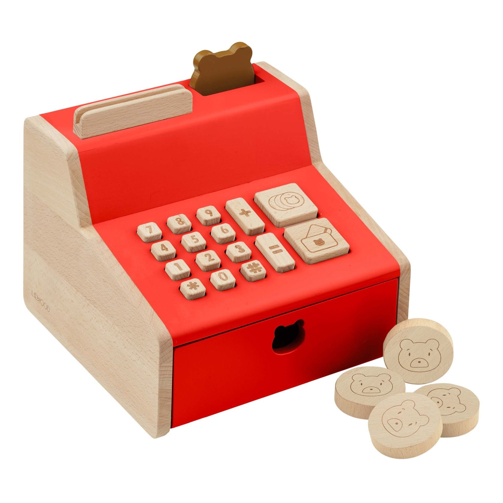 Wooden Cash Register Toy - Liewood x Smallable- Product image n°0
