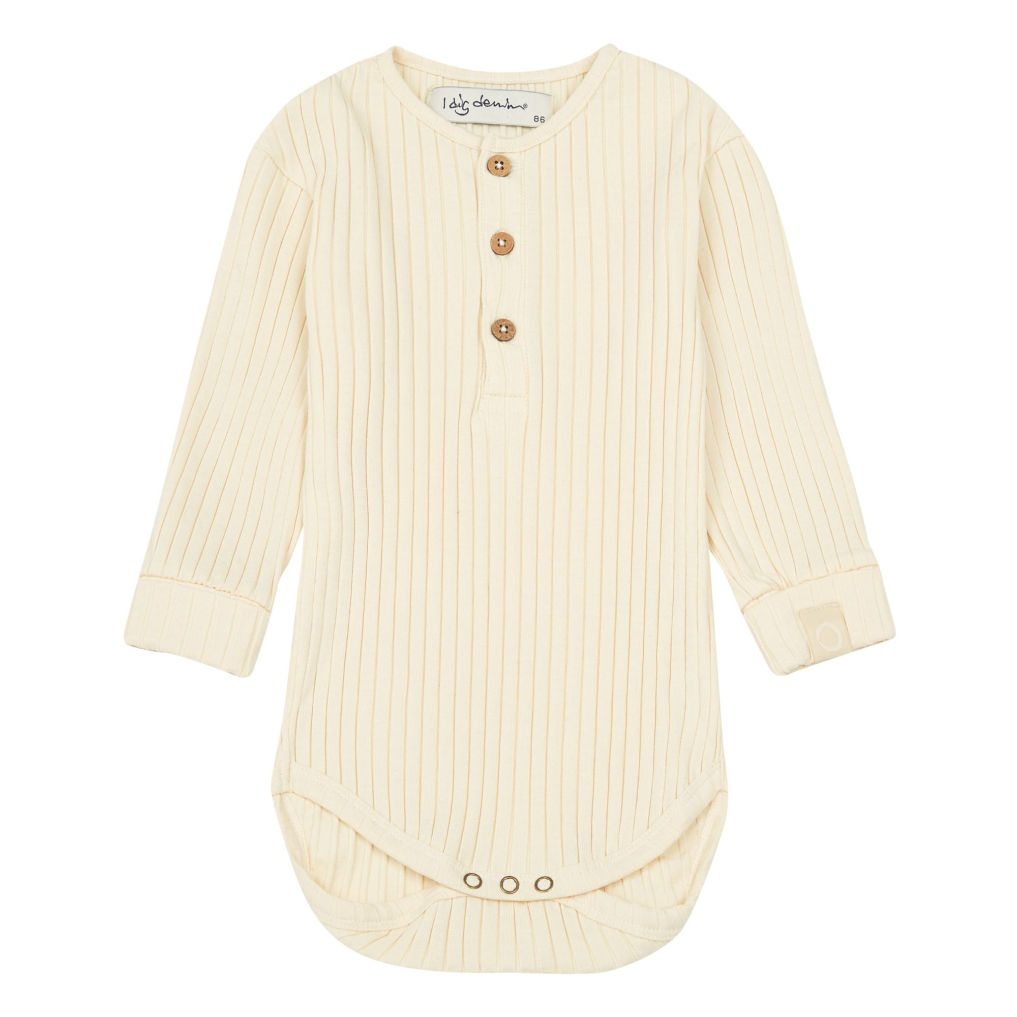 I Dig Denim - Body Coton Bio Bowie - Fille - Ecru