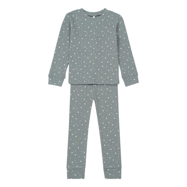 Organic Cotton Star Pyjamas Grey